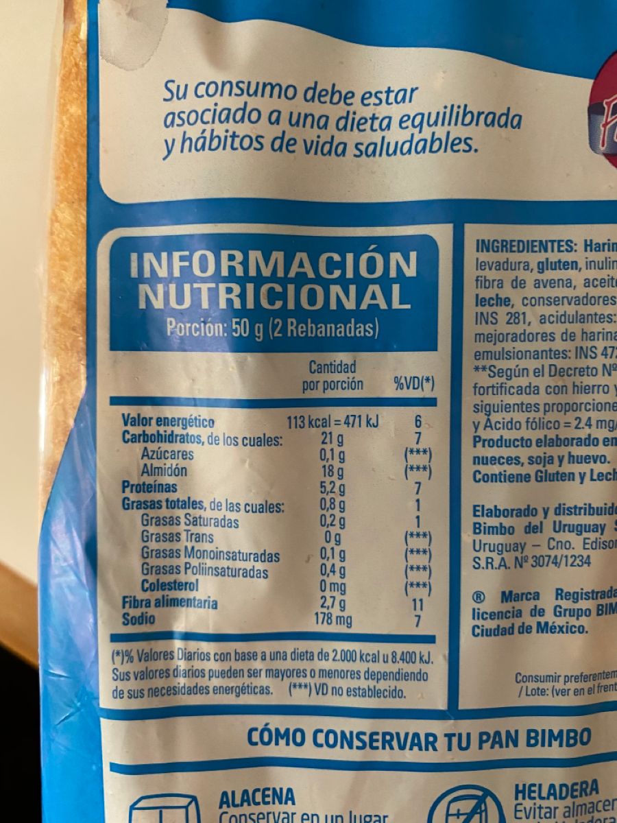 Etiquetas de alimentos
